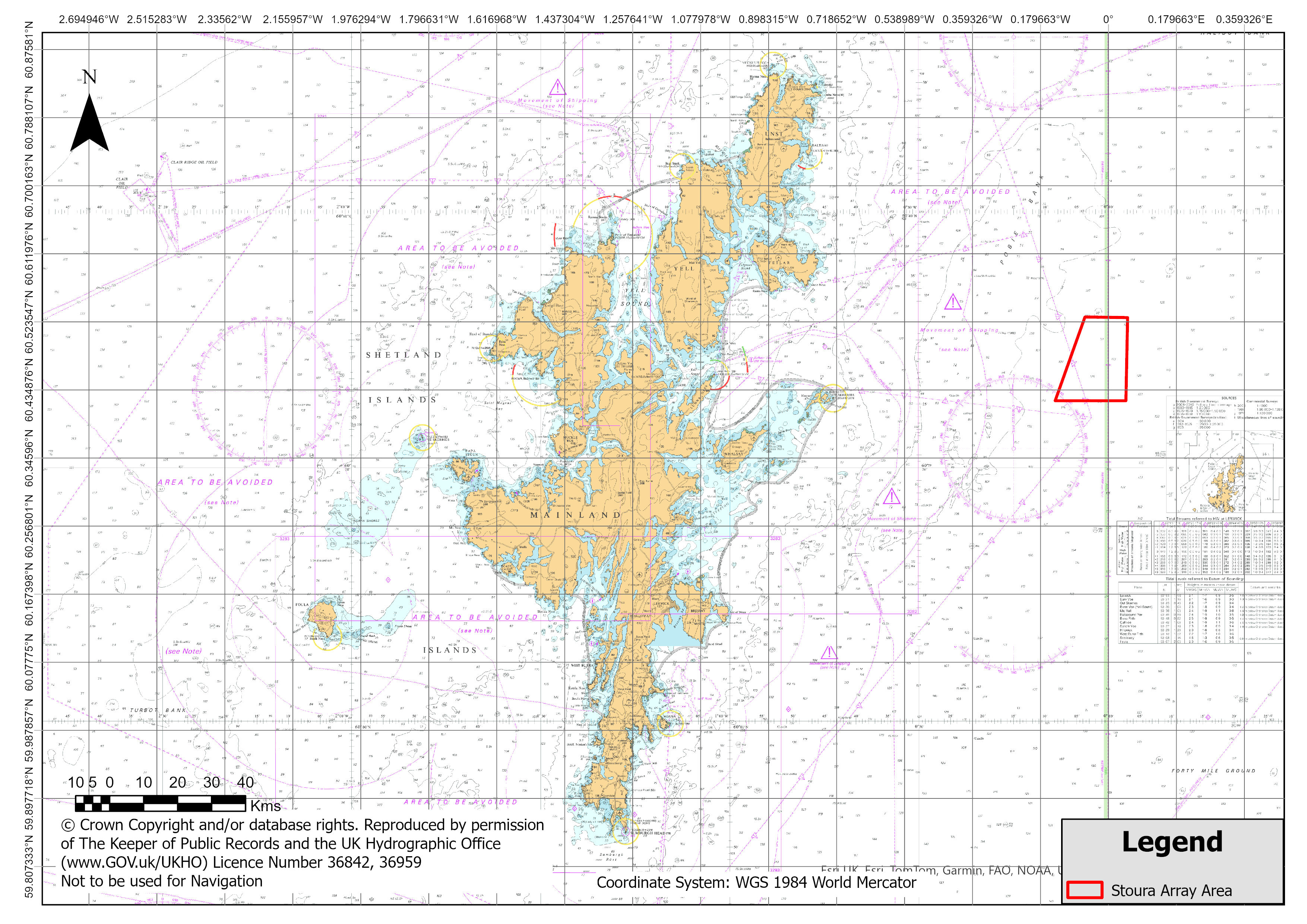 Map view of Ireland and the UK, with detail of Shetland Islands with the offshore site marked.